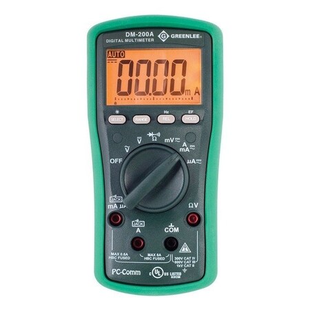 Green Leaf DMM, 1Kv Ac/Dc(Dm-200A)(Calib), Elec Test Instruments DM-200A-C